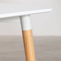 MESA DE COMEDOR RECTANGULAR 120X80 cm HAYA Y MDF NORDIC
