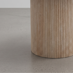MESA DE JANTAR REDONDA IMITAÇÃO MÁRMORE NADIR (Ø120 Cm)