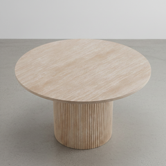 MESA DE COMEDOR REDONDA SIMIL MARMOL NADIR (Ø120 Cm)