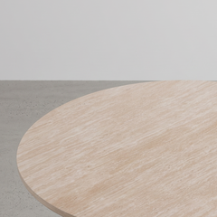MESA DE JANTAR REDONDA IMITAÇÃO MÁRMORE NADIR (Ø120 Cm)