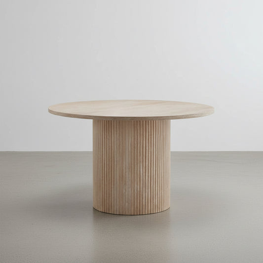 MESA DE COMEDOR REDONDA SIMIL MARMOL NADIR (Ø120 Cm)