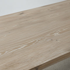 MESA DE JANTAR RETANGULAR 135x80 cm EM MADEIRA MACIÇA DE OLMO HERA