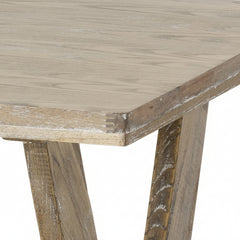MESA DE JANTAR RETANGULAR 135x80 cm EM MADEIRA MACIÇA DE OLMO HERA