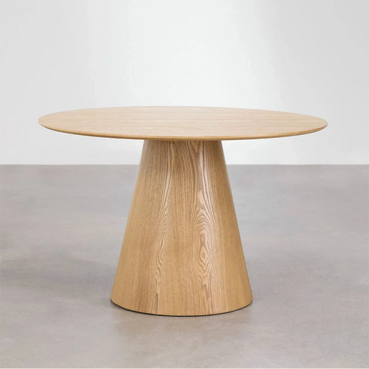 MESA DE COMEDOR REDONDA EN ROBLE ELENA (Ø120 Cm)