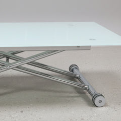 MESA DE CENTRO RECTANGULAR 120x70 cm ELEVABLE DE VIDRIO BLIND