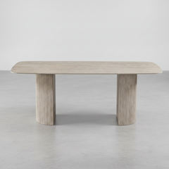 MESA DE COMEDOR RECTANGULAR 200x100 Cm EN MARMOL RIVERA