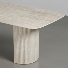 MESA DE COMEDOR RECTANGULAR 200x100 Cm EN MARMOL RIVERA