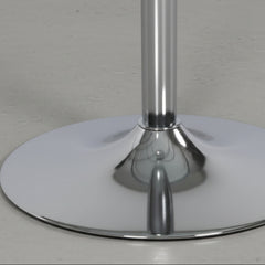 MESA DE COMEDOR REDONDA EN VIDRIO Y METAL RUNA (Ø90 Cm)