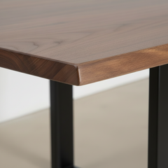 MESA DE JANTAR RETANGULAR 160x90 cm EM ACÁCIA E AÇO TAVIRA