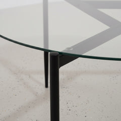 SET 2 MESAS DE CENTRO CRISTAL EVER (Ø80 Cm - Ø50 Cm)
