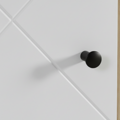 APARADOR RECTANGULAR 123x40cm EN ROBLE Y BLANCO SUECIA