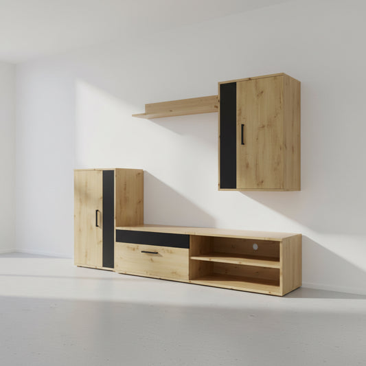 MUEBLE SALÓN 3 MODULOS EN ROBLE ARTISAN OSLO