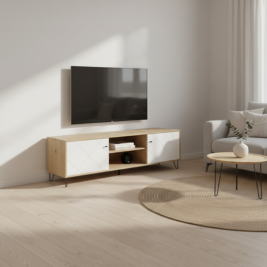 MUEBLE TV EN ROBLE 183x55 cm SUECIA