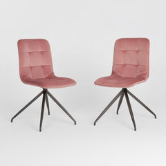 SILLA COMEDOR ROSEMARY TAPIZADA TERCIOPELO