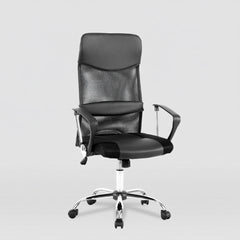 SILLA OFICINA EN TELA Y POLIPIEL CON RUEDAS DAFNE