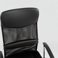 SILLA OFICINA EN TELA Y POLIPIEL CON RUEDAS DAFNE