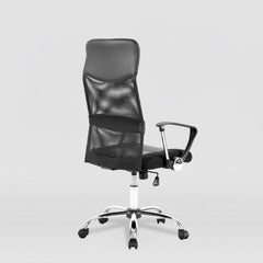 SILLA OFICINA EN TELA Y POLIPIEL CON RUEDAS DAFNE
