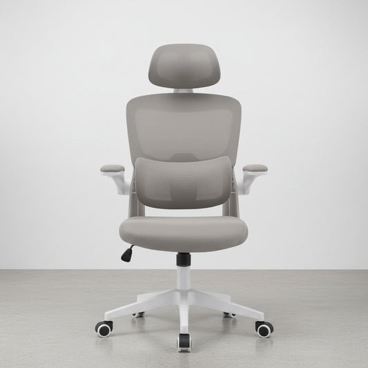 SILLA DE OFICINA ERGONOMICA EN TEJIDO 3D CON SOPORTE LUMBAR Y RUEDAS AROA