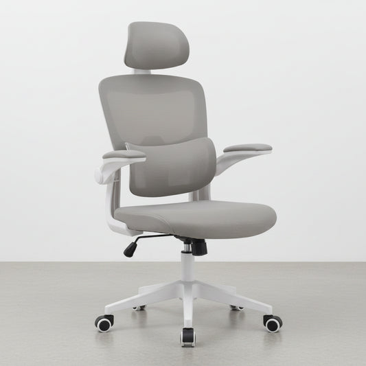 SILLA DE OFICINA ERGONOMICA EN TEJIDO 3D CON SOPORTE LUMBAR Y RUEDAS AROA
