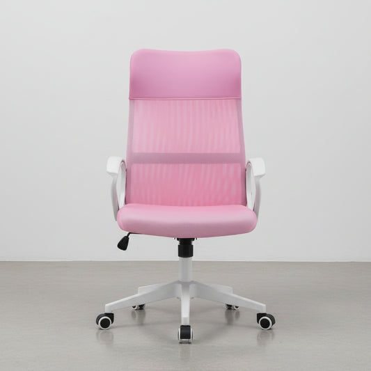 SILLA DE OFICINA ERGONOMICA EN TEJIDO 3D Y POLIPIEL CON RUEDAS DENISE