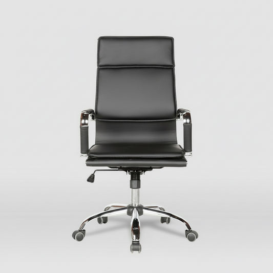 SILLA OFICINA CON RUEDAS TAPIZADA POLIPIEL JANA