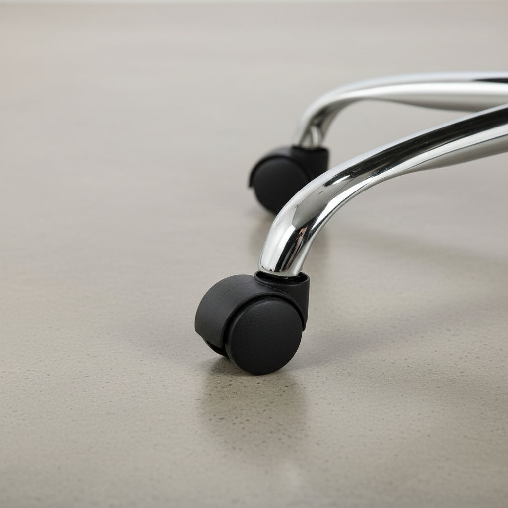 SILLA OFICINA ERGONOMICA EN PIEL SINTETICA GRIS CON REPOSACABEZAS INTEGRADO ANGELA