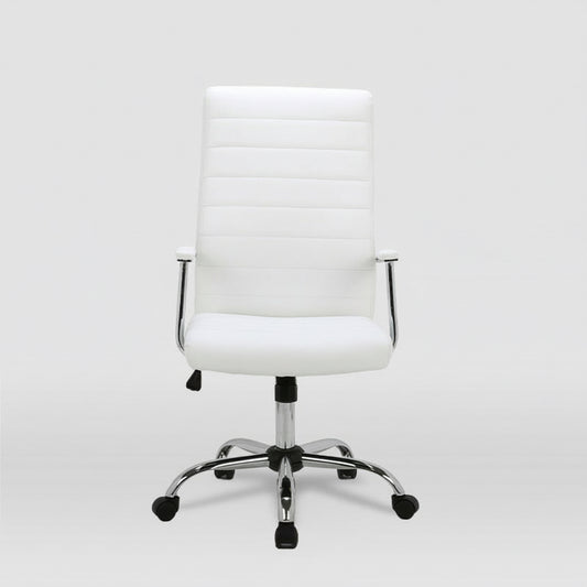 SILLA OFICINA CON RUEDAS TAPIZADA POLIPIEL LARA