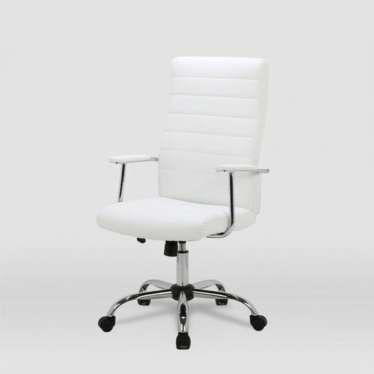 SILLA OFICINA CON RUEDAS TAPIZADA POLIPIEL LARA