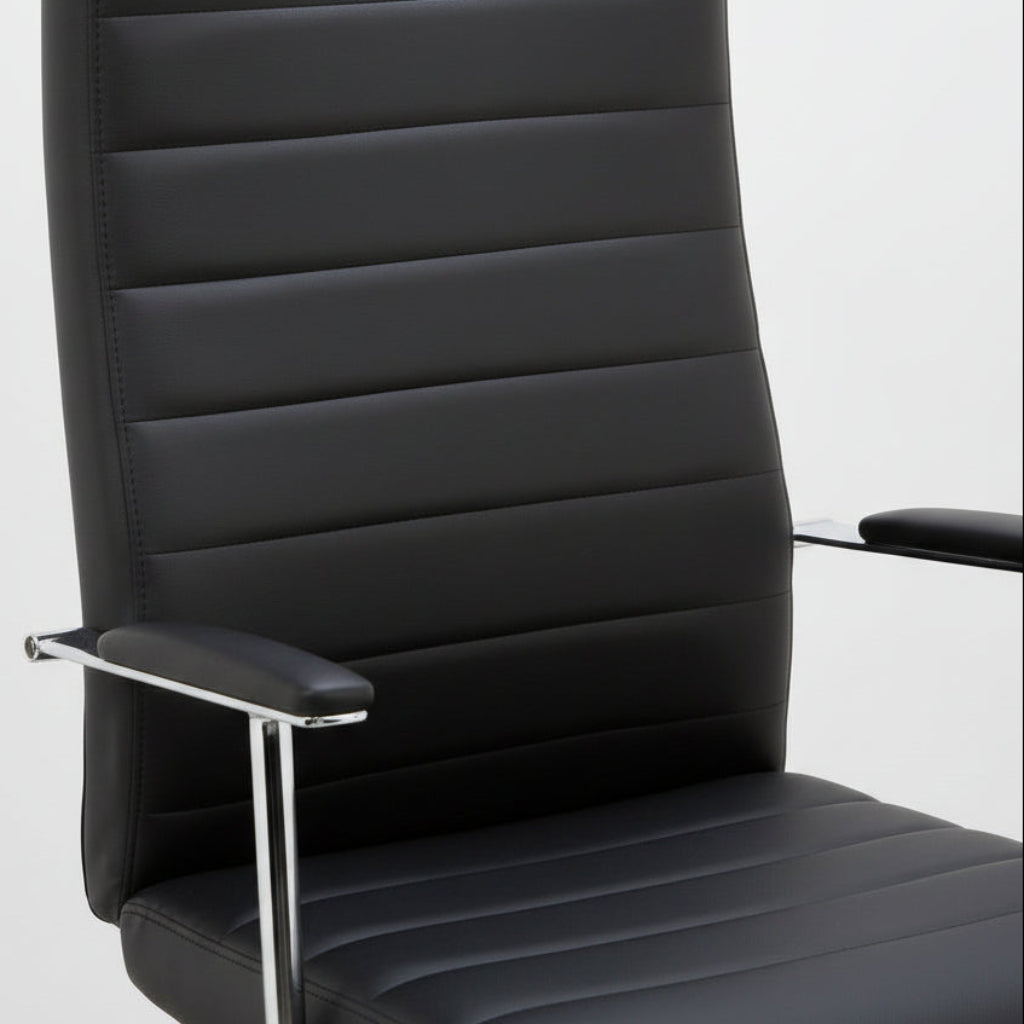 SILLA OFICINA EN PIEL SINTETICA CON RUEDAS LARA