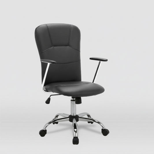 SILLA OFICINA CON RUEDAS TAPIZADA POLIPIEL MAGALI