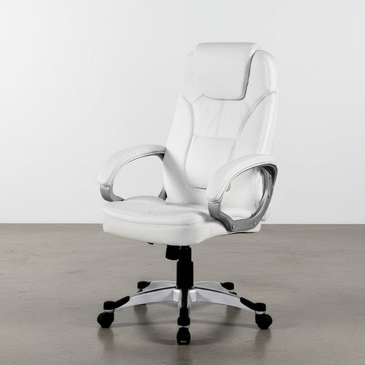 SILLA OFICINA ERGONOMICA EN PIEL SINTETICA CON REPOSACABEZAS INTEGRADO ELISABETH