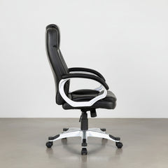 SILLA OFICINA ERGONOMICA EN PIEL SINTETICA CON REPOSACABEZAS INTEGRADO ELISABETH