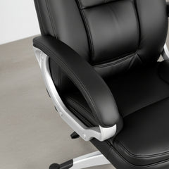 SILLA OFICINA ERGONOMICA EN PIEL SINTETICA CON REPOSACABEZAS INTEGRADO ELISABETH