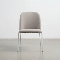 PACK 2 SILLAS DE COMEDOR EN TELA BEIGE Y PATAS METALICAS IVET