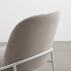 PACK 2 SILLAS DE COMEDOR EN TELA BEIGE Y PATAS METALICAS IVET