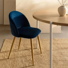 PACK 4 SILLAS DE COMEDOR TAPIZADA TELA VELVET KAREN