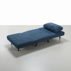 SILLÓN CONVERTIBLE EN TELA PANA CON PATAS METALICAS KIARA