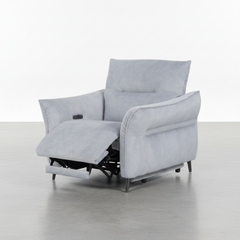 SILLON CON RELAX EN TELA GRIS VENTURA