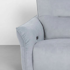 SILLON CON RELAX EN TELA GRIS VENTURA