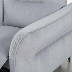 SILLON CON RELAX EN TELA GRIS VENTURA