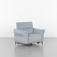 SILLON CON RELAX EN TELA GRIS VENTURA