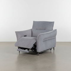 SILLON CON RELAX EN TELA GRIS VENTURA