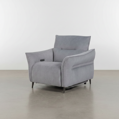 SILLON CON RELAX EN TELA GRIS VENTURA