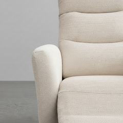 SILLON RECLINABLE Y GIRATORIO CON RELAX EN TELA LENOX