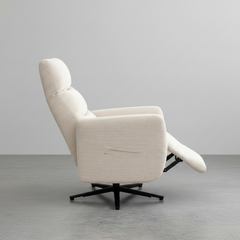 SILLON RECLINABLE Y GIRATORIO CON RELAX EN TELA LENOX