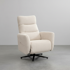 SILLON RECLINABLE Y GIRATORIO CON RELAX EN TELA LENOX