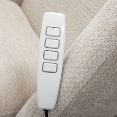 SILLON RECLINABLE Y GIRATORIO CON RELAX EN TELA LENOX