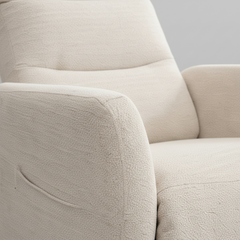 SILLON RECLINABLE Y GIRATORIO CON RELAX EN TELA LENOX