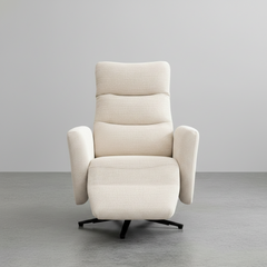 SILLON RECLINABLE Y GIRATORIO CON RELAX EN TELA LENOX
