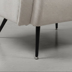 SILLON TAPIZADO TELA ACUALINE PATAS METALICAS NEGRAS NUBIRA